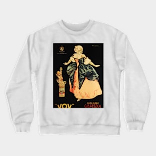 VOV 1900 Pezziol Padova Vintage Italian Liquor Alcohol Advertisement by Giuseppe Cappadonia Crewneck Sweatshirt